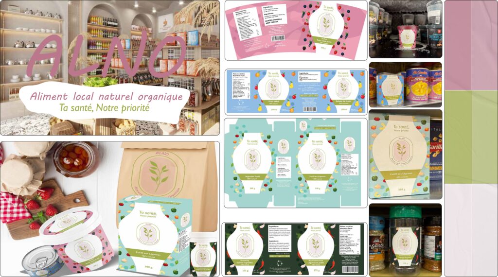 Image d'un projet d'identité visuelle ALNO