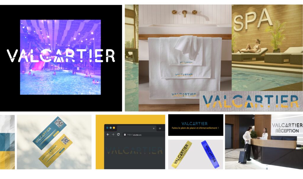 Image d'un projet d'identité visuelle pour Valcartier